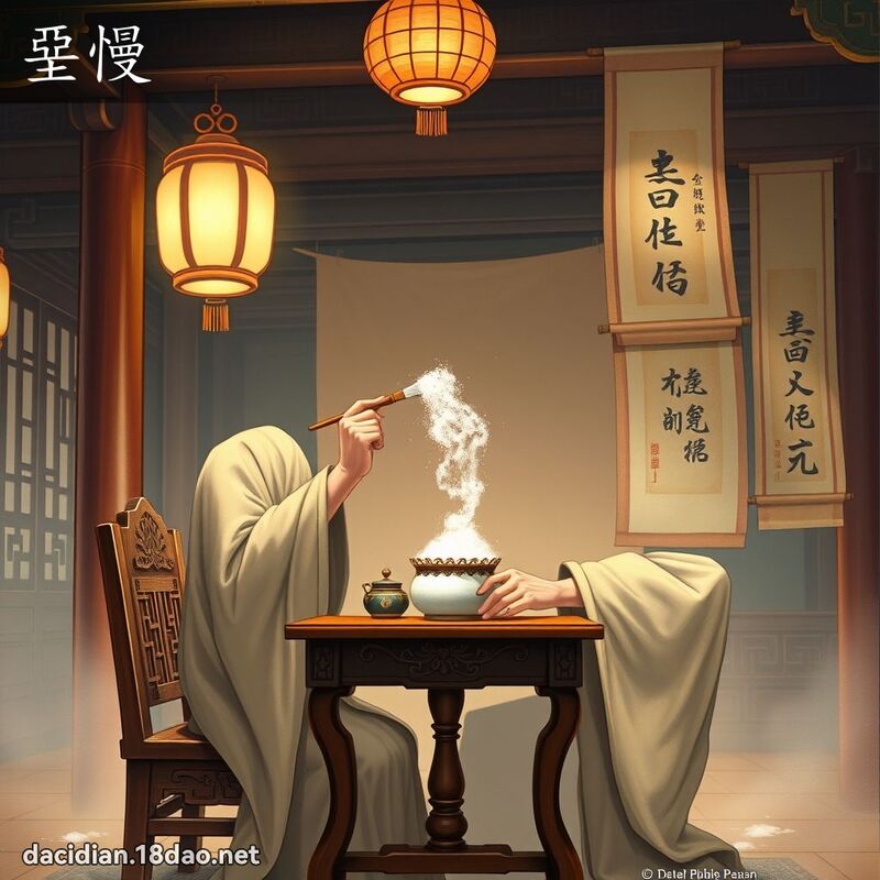 堊慢 - 國語大辭典配圖