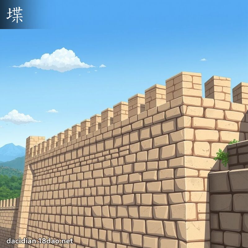 堞 - 国语大辞典配图