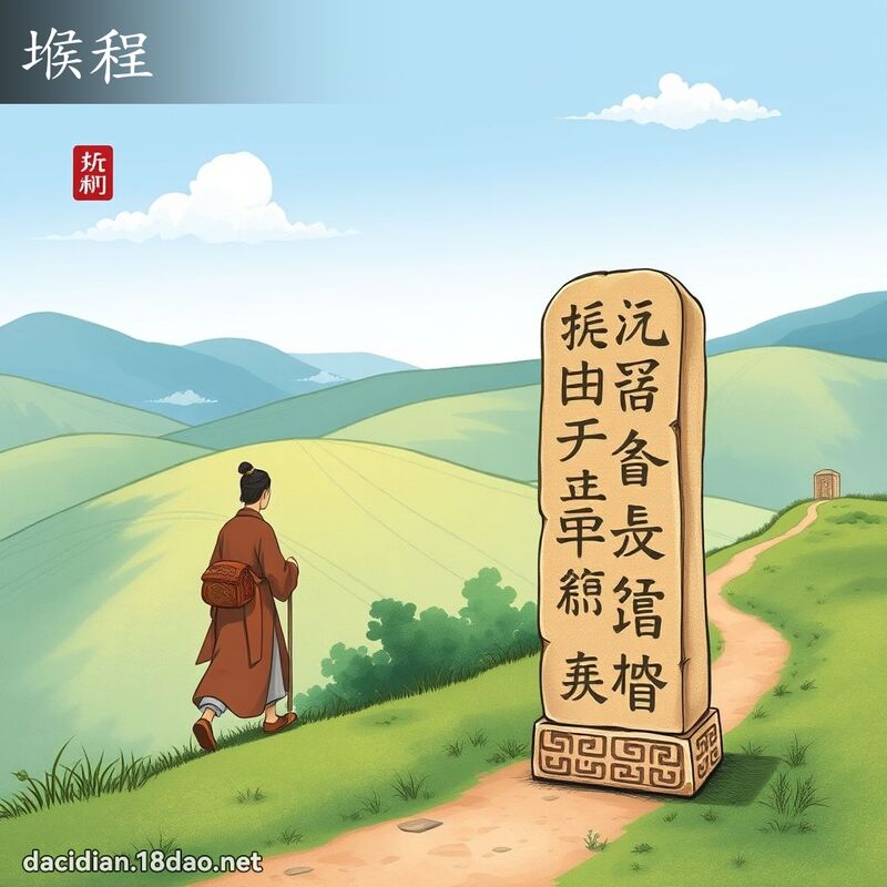 堠程 - 国语大辞典配图