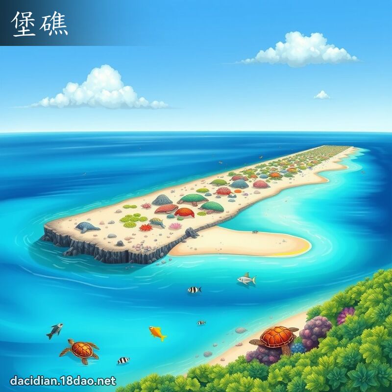 堡礁 - 国语大辞典配图