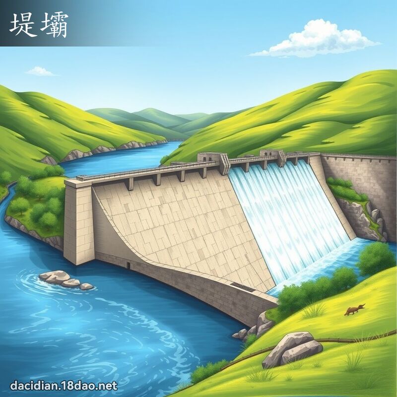 堤壩 - 國語大辭典配圖