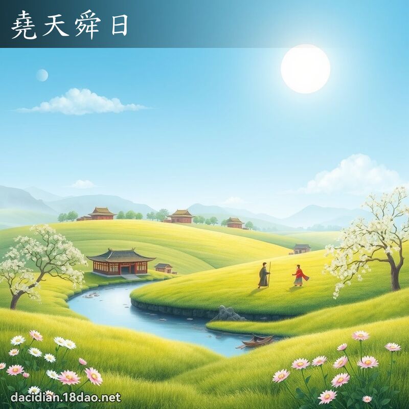 堯天舜日 - 國語大辭典配圖