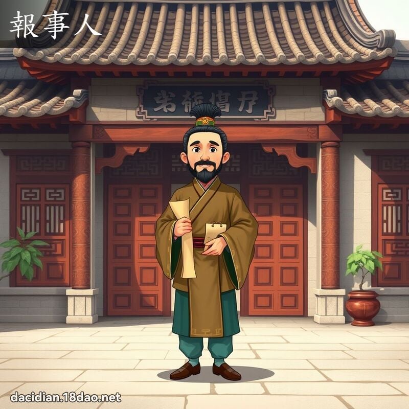 报事人 - 国语大辞典配图