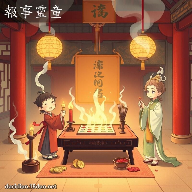 報事靈童 - 國語大辭典配圖