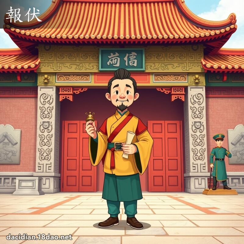 報伏 - 國語大辭典配圖