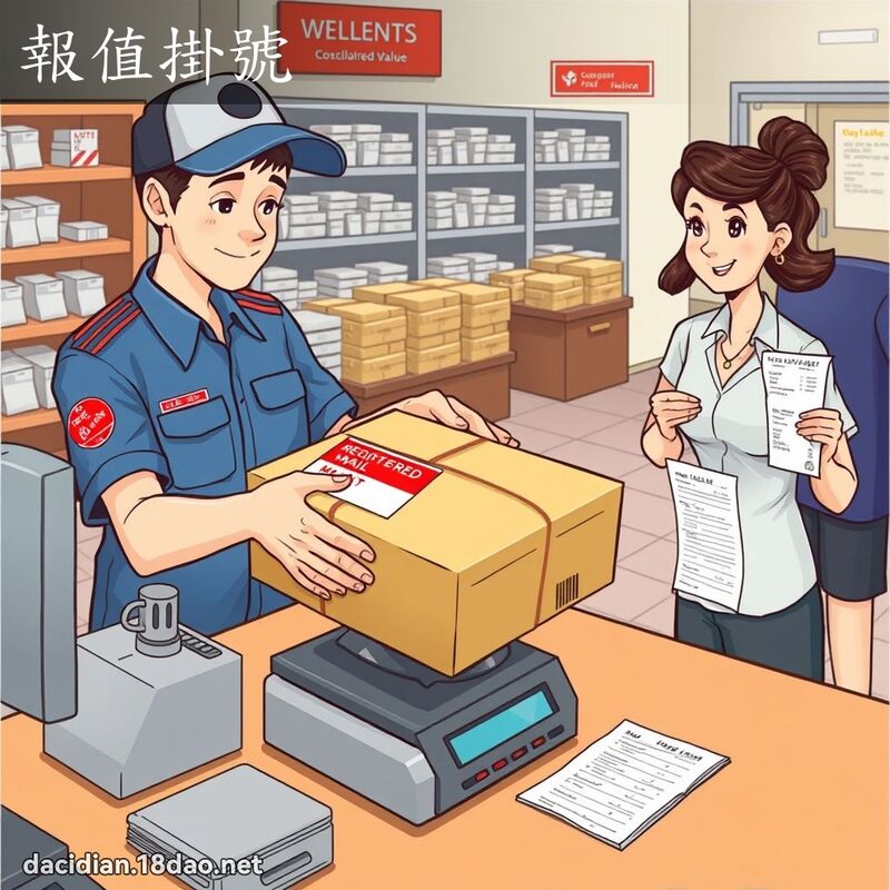 报值掛号 - 国语大辞典配图