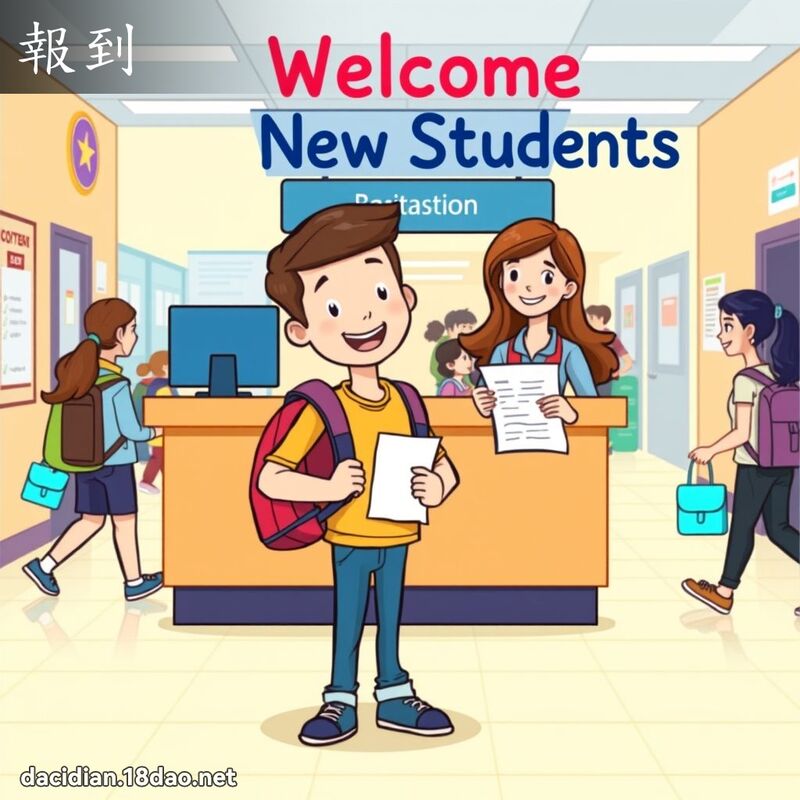 报到 - 国语大辞典配图