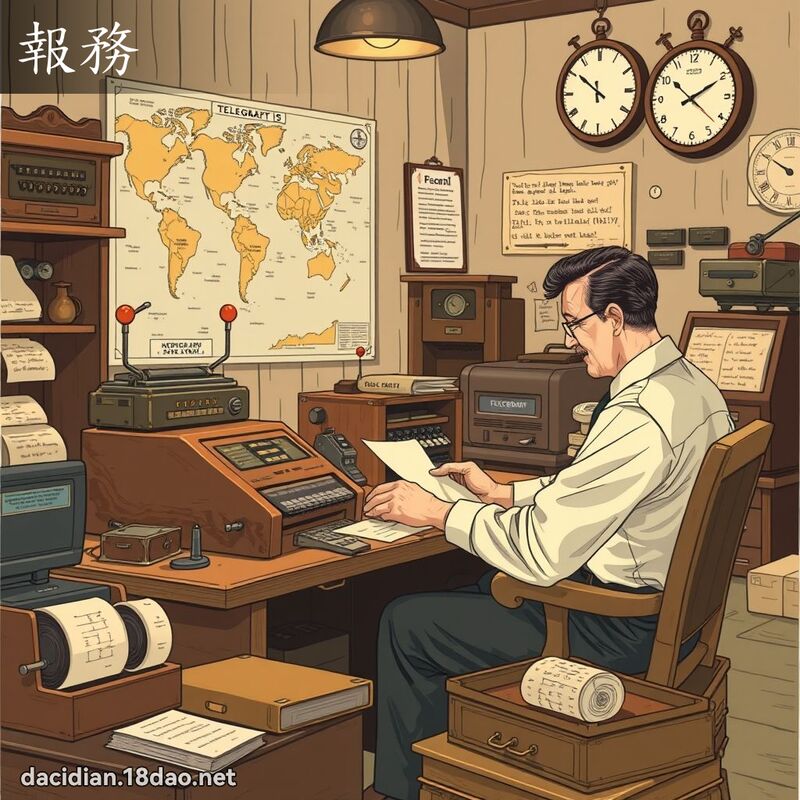 报务 - 国语大辞典配图