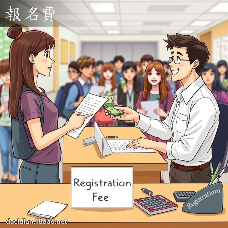 报名费 - 国语大辞典配图