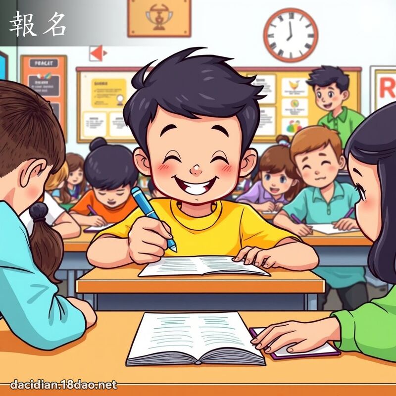 报名 - 国语大辞典配图