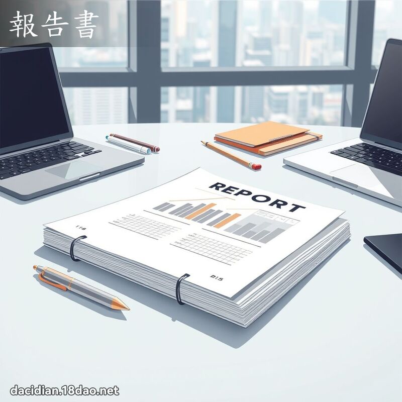 报告书 - 国语大辞典配图