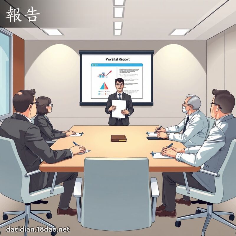 报告 - 国语大辞典配图