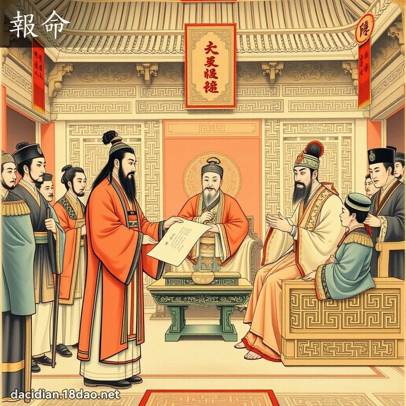 報命 - 國語大辭典配圖