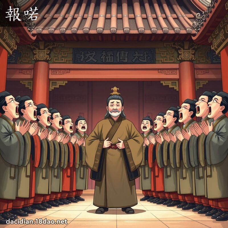 报喏 - 国语大辞典配图