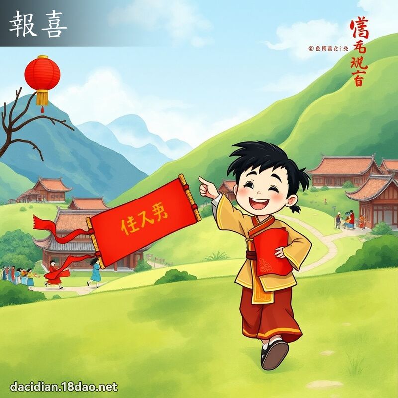 报喜 - 国语大辞典配图