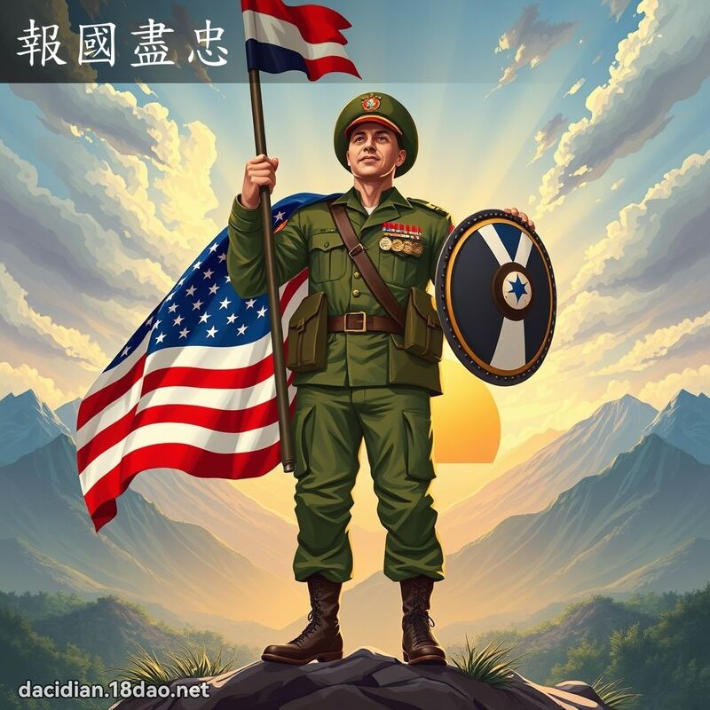 報國盡忠 - 國語大辭典配圖