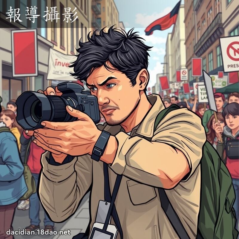 报导摄影 - 国语大辞典配图