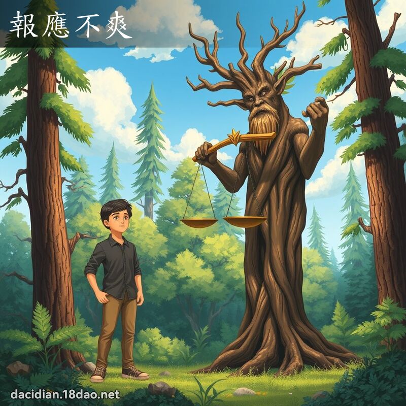 报应不爽 - 国语大辞典配图