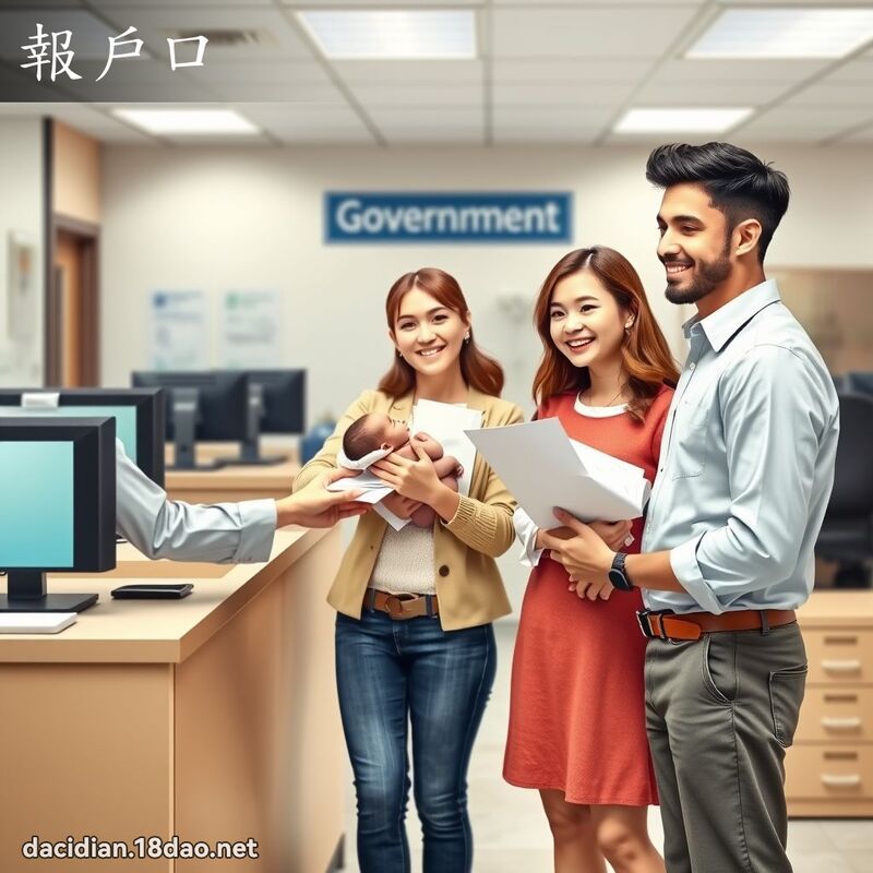 报户口 - 国语大辞典配图