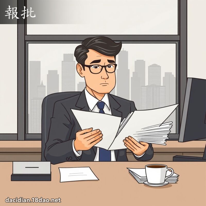 报批 - 国语大辞典配图