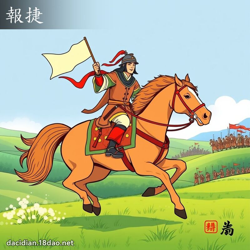 報捷 - 國語大辭典配圖