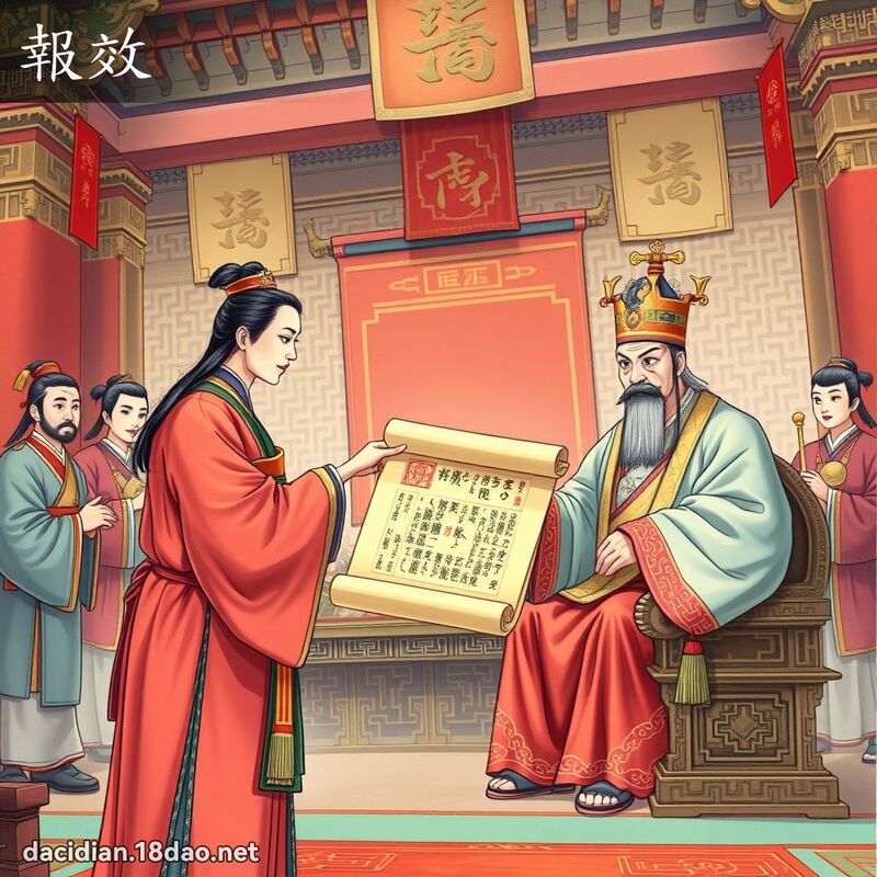 報效 - 國語大辭典配圖