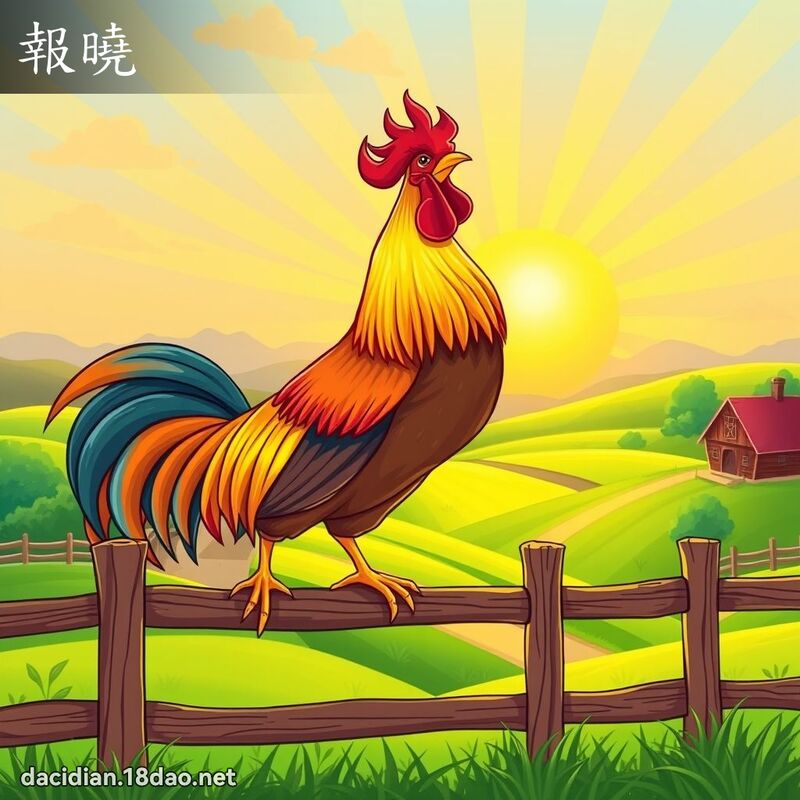 报晓 - 国语大辞典配图