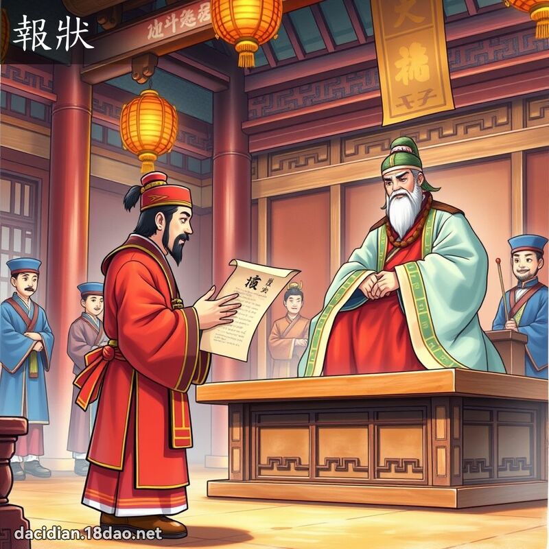 报状 - 国语大辞典配图