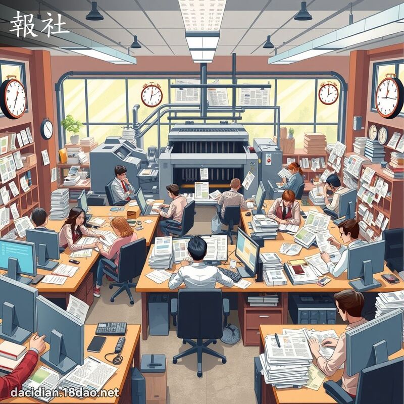 报社 - 国语大辞典配图