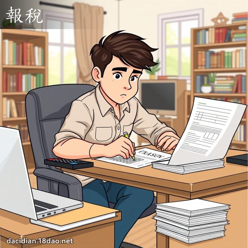 报税 - 国语大辞典配图
