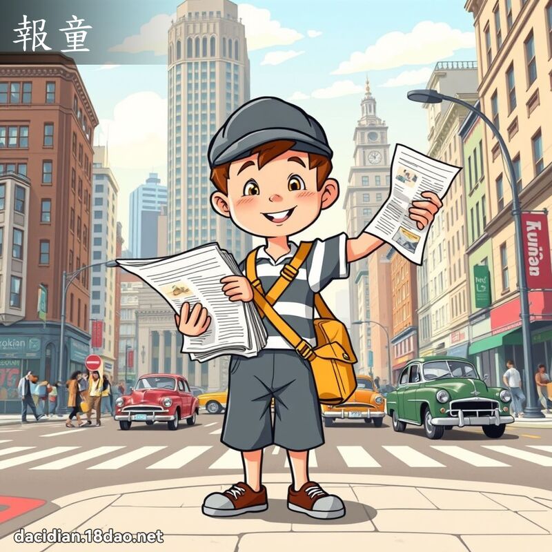 報童 - 國語大辭典配圖