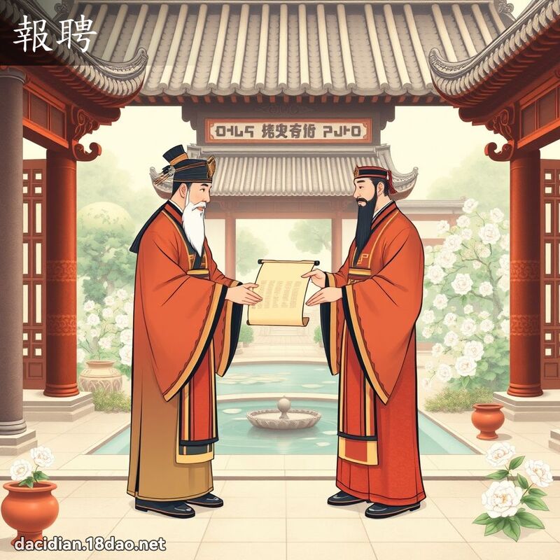 报聘 - 国语大辞典配图