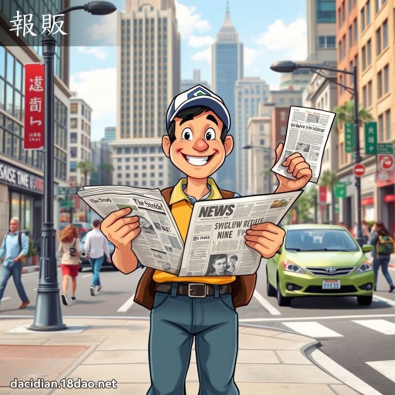 报贩 - 国语大辞典配图