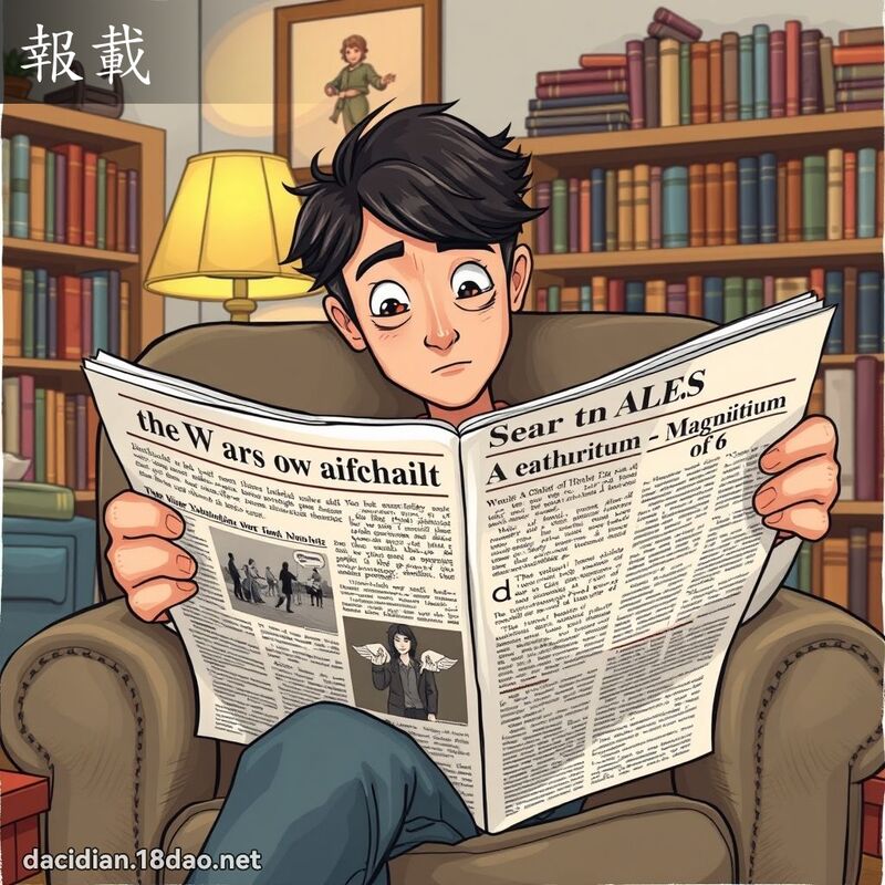 報載 - 國語大辭典配圖