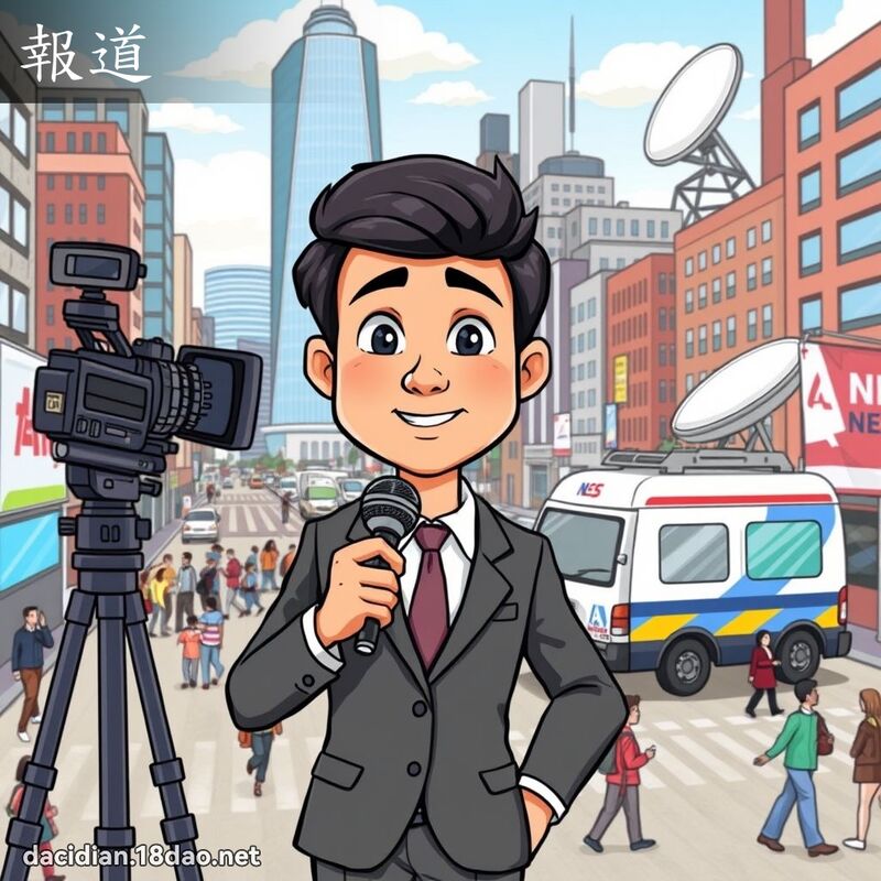 報道 - 國語大辭典配圖