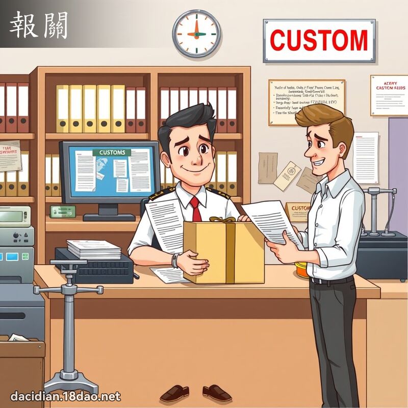 报关 - 国语大辞典配图