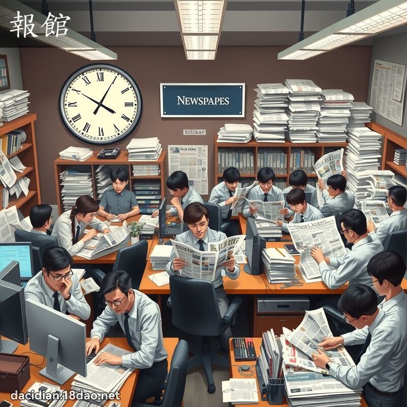 报馆 - 国语大辞典配图