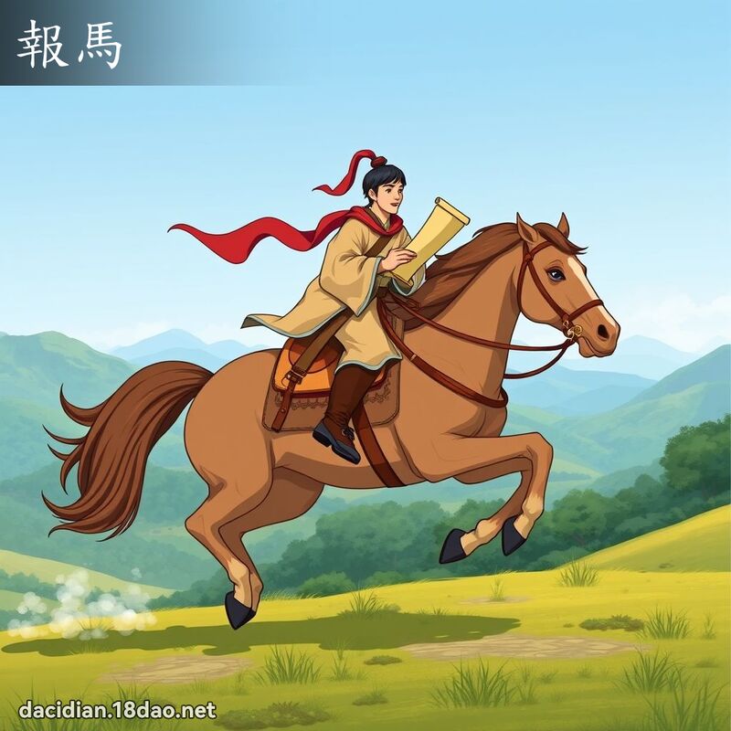 报马 - 国语大辞典配图