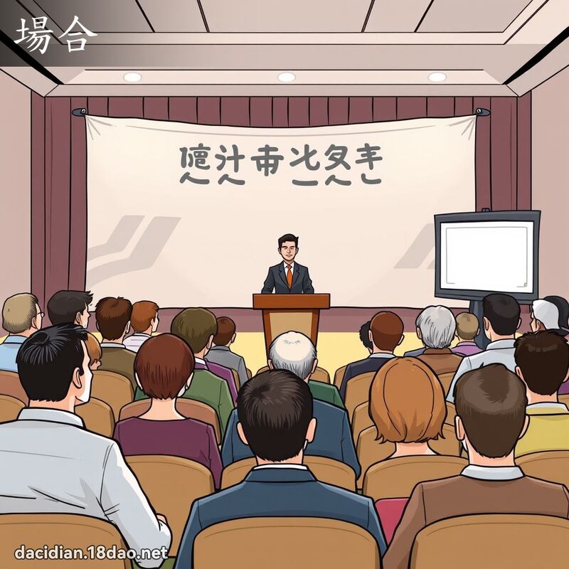 场合 - 国语大辞典配图