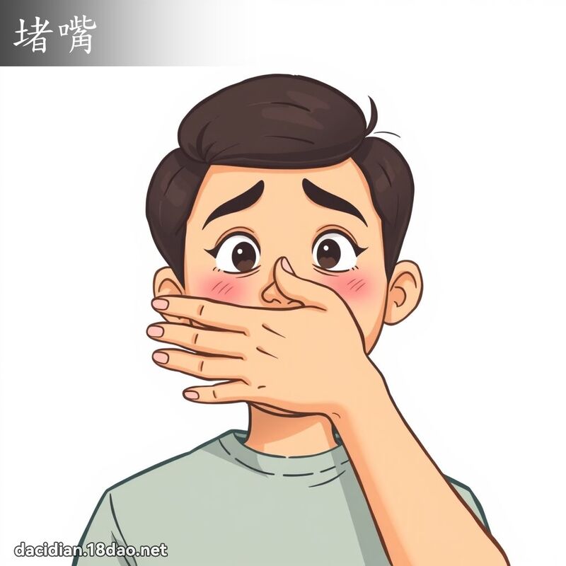 堵嘴 - 国语大辞典配图