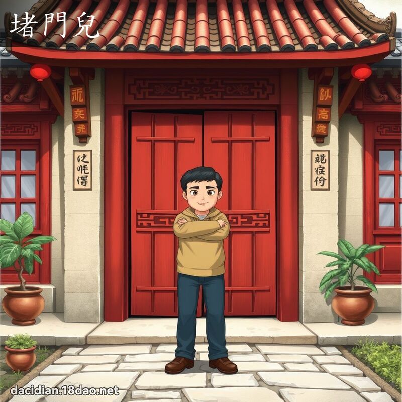 堵門兒 - 國語大辭典配圖