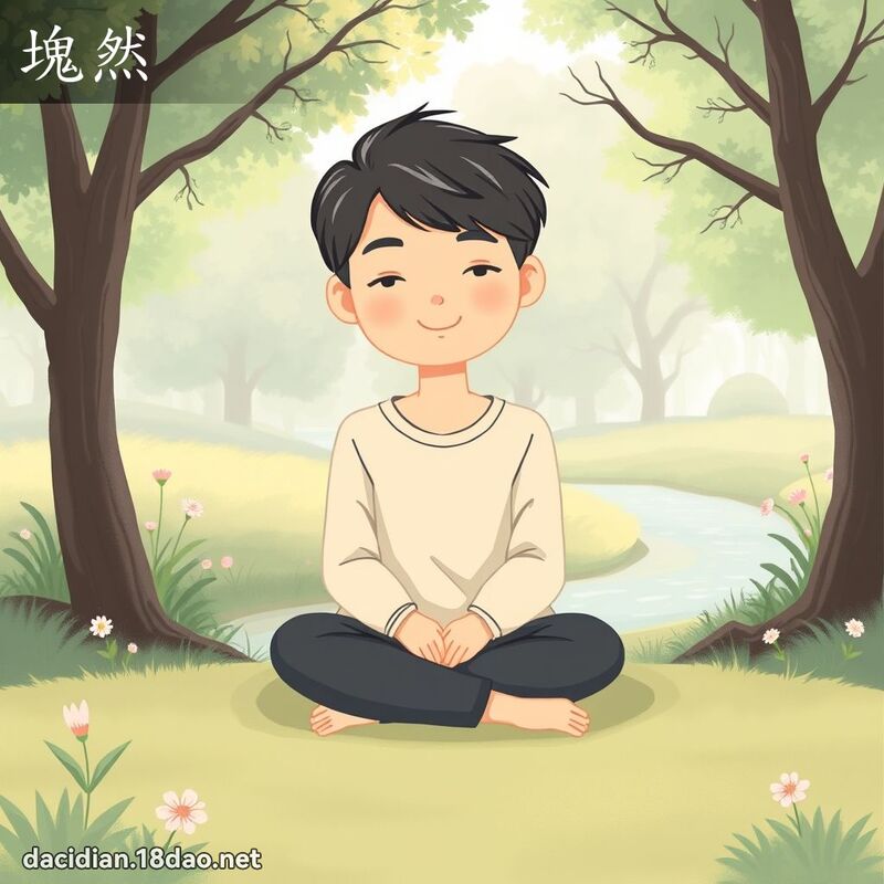 塊然 - 國語大辭典配圖