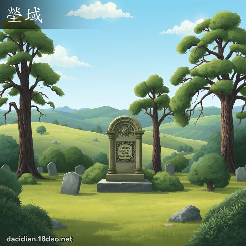 塋域 - 國語大辭典配圖