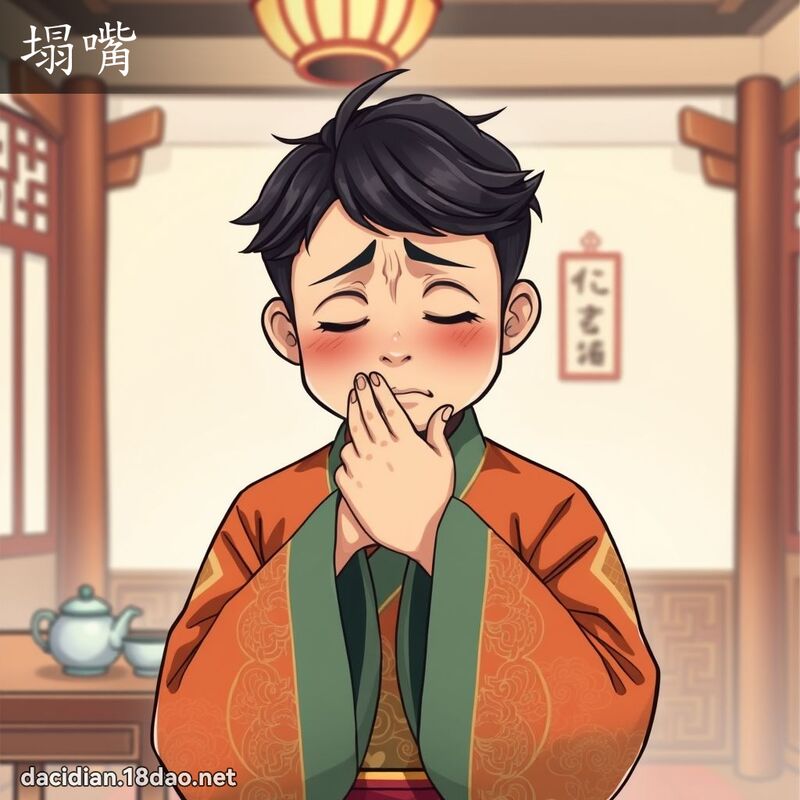 塌嘴 - 国语大辞典配图
