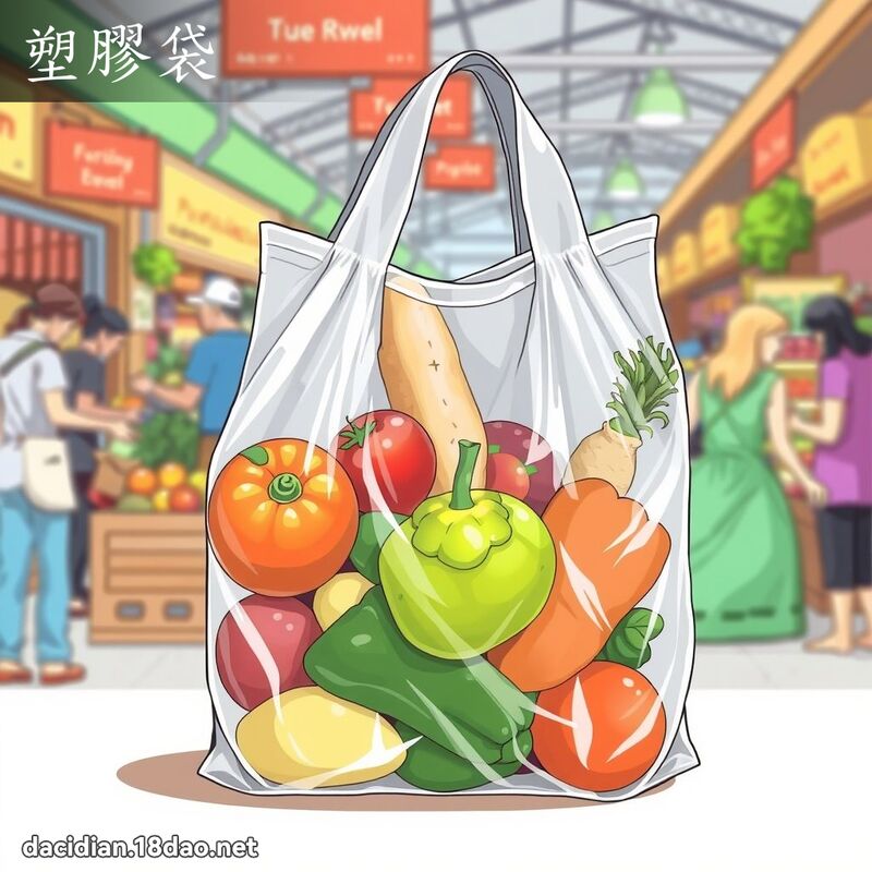 塑胶袋 - 国语大辞典配图