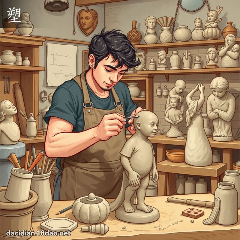 塑 - 國語大辭典配圖