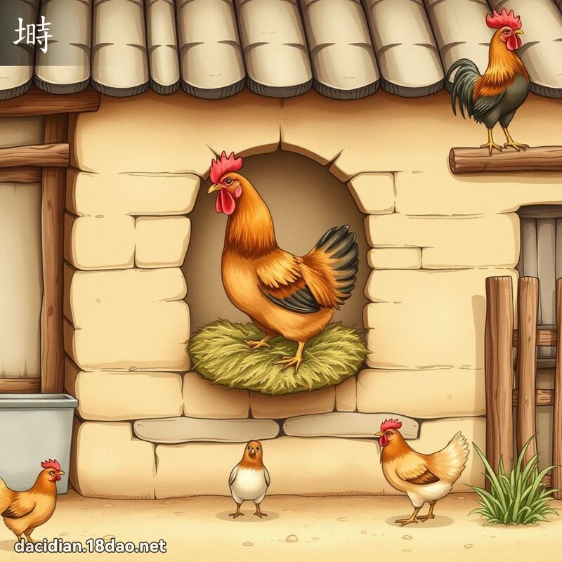 塒 - 國語大辭典配圖