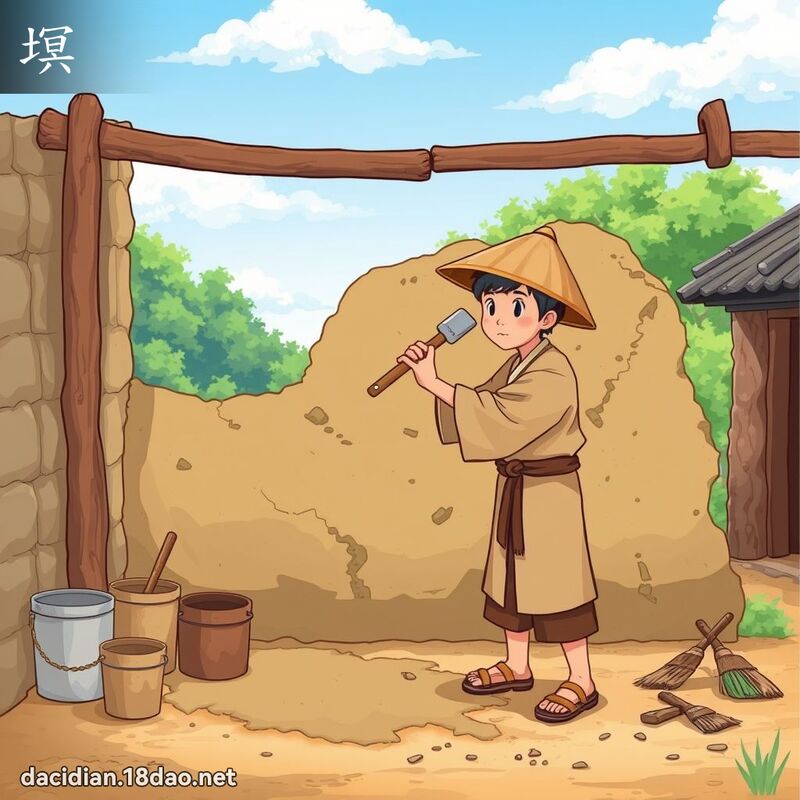 塓 - 國語大辭典配圖