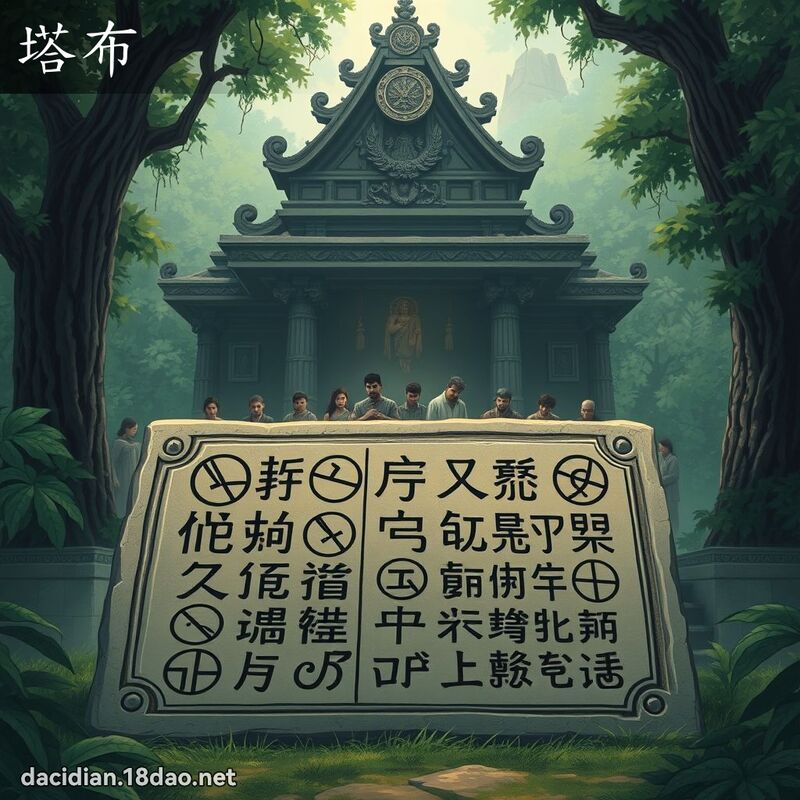 塔布 - 国语大辞典配图