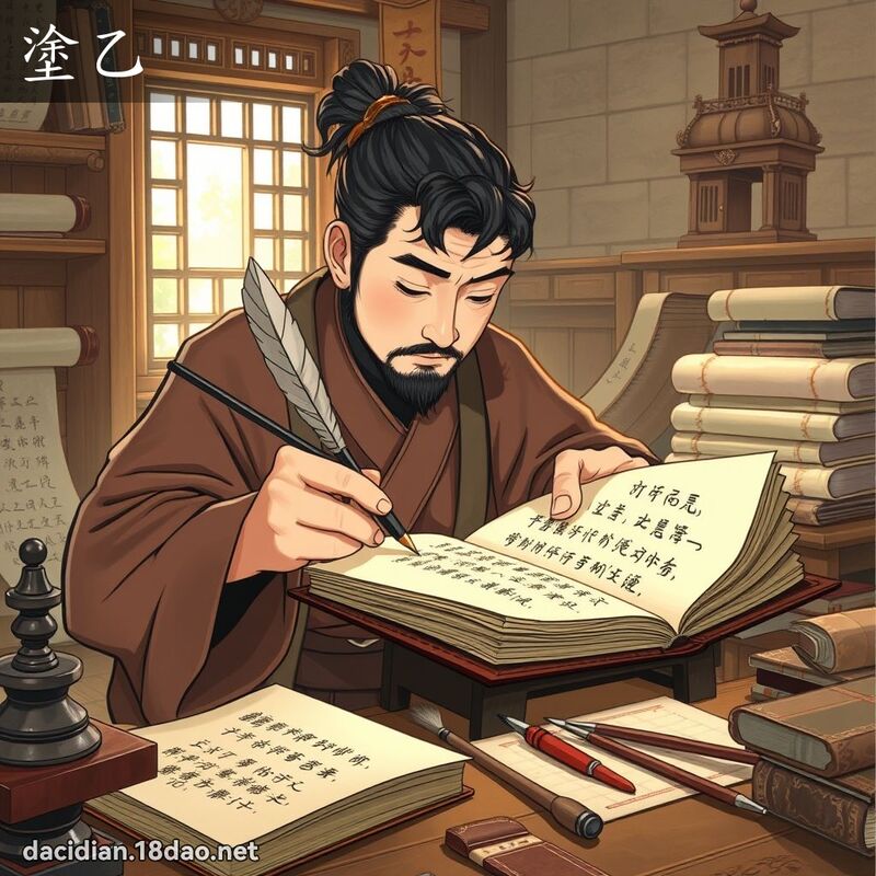 涂乙 - 国语大辞典配图